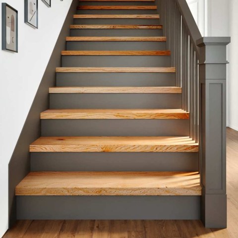 VidaXL Stopnie schodowe, 20 szt. brązowe 90x30x2cm lite drewno dębowe