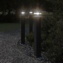 VidaXL Zewnętrzna lampa stojąca, czarna, 80 cm, aluminium