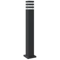VidaXL Zewnętrzna lampa stojąca, czarna, 80 cm, aluminium