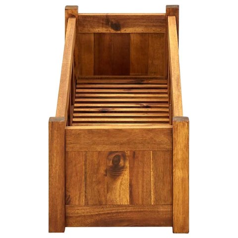 VidaXL Podwyższona donica ogrodowa, drewno akacjowe, 100x30x25 cm