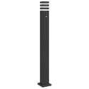 VidaXL Zewnętrzna lampa stojąca z czujnikiem, czarna, 110 cm