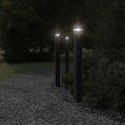 VidaXL Zewnętrzna lampa stojąca z czujnikiem, czarna, 110 cm