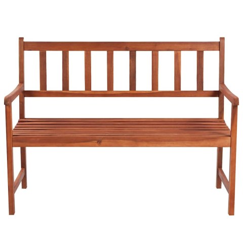 ŁAWKA OGRODOWA Z PODUSZKĄ 120CM DREWNO AKACJOWE