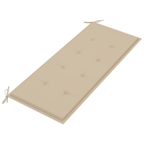 ŁAWKA OGRODOWA Z PODUSZKĄ 120CM DREWNO AKACJOWE