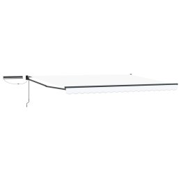 VidaXL Elektryczna Rozkładana Markiza Biały 4 × 3 m