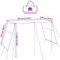 ZADASZENIE TARP PRZEDSIONEK DO PRZYCZEPY KAMPERA NAMIOT 302X240X240CM