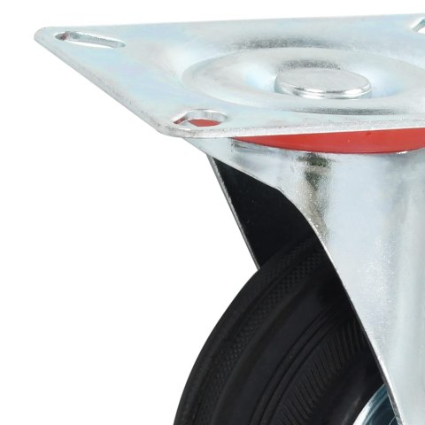 VidaXL Kółka skrętne, 4 szt., 125 mm