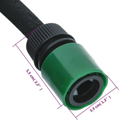 WĄŻ KROPLUJĄCY OGRODOWY 50M ZESTAW AKCESORIA 20X HAK SOLIDNY NOWOCZESNY DESIGN