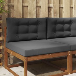 VidaXL Poduszka do sofy na zewnątrz 2 pcs Antracyt Poliester