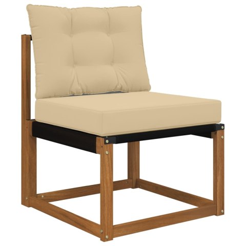 VidaXL Poduszka do sofy na zewnątrz 2 pcs Beżowy Poliester