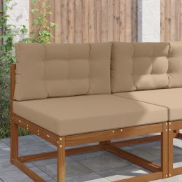 VidaXL Poduszka do sofy na zewnątrz 2 pcs Ciemnoszary Poliester