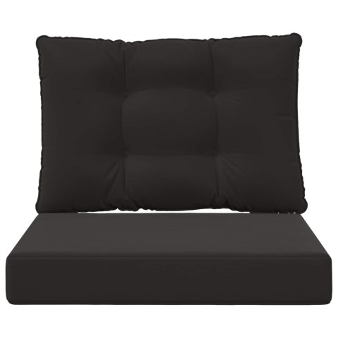 VidaXL Poduszka do sofy na zewnątrz 2 pcs Czarny Poliester