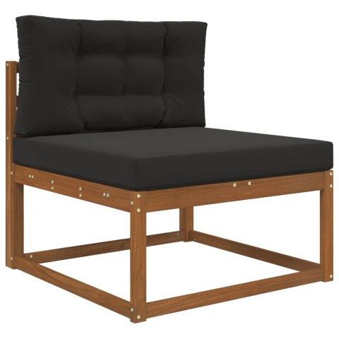 VidaXL Poduszka do sofy na zewnątrz 2 pcs Czarny Poliester