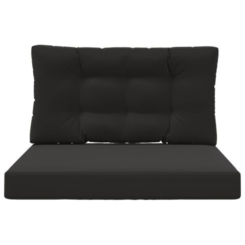 VidaXL Poduszka do sofy na zewnątrz 2 pcs Czarny Poliester
