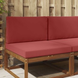 VidaXL Poduszka do sofy na zewnątrz 2 pcs czerwone wino Poliester