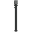 VidaXL Lampa ogrodowa słupek z gniazdkiem, czarna, 110 cm, stal