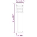 VidaXL Lampy ogrodowe na słupku, 3 szt., czarne, 60 cm, stal