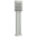 VidaXL Lampy ogrodowe na słupku, 3 szt., srebrne, 60 cm, stal