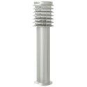 VidaXL Lampy ogrodowe na słupku, 3 szt., srebrne, 60 cm, stal