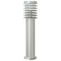 VidaXL Lampy ogrodowe na słupku, z czujnikiem, 3 szt., srebrne, 60 cm