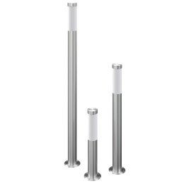 VidaXL Zestaw lamp ogrodowych, 3-cz., wodoszczelny, stal nierdzewna