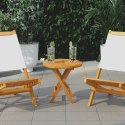 VidaXL Blat stołu, lite drewno tekowe, okrągły, 2,5 cm, 40 cm
