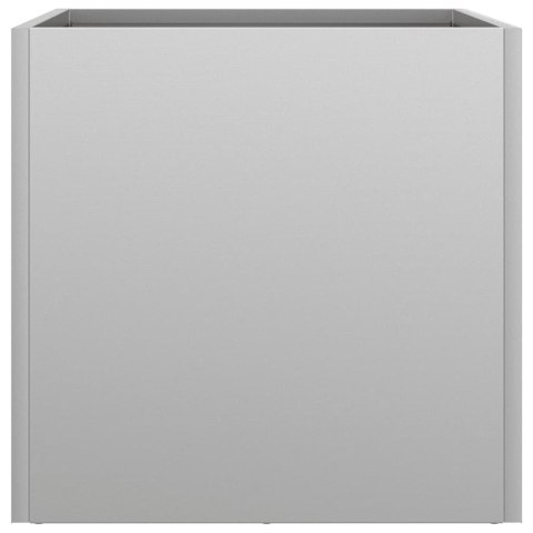 VidaXL Donica, srebrna, 32x30x29 cm, stal galwanizowana