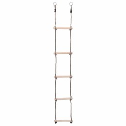 VidaXL Drabinka 5-stopniowa, 210 cm, lite drewno sosnowe