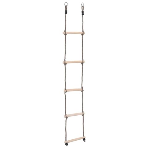 VidaXL Drabinka 5-stopniowa, 210 cm, lite drewno sosnowe