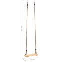 VidaXL Huśtawka z deski, 200 cm, lite drewno sosnowe