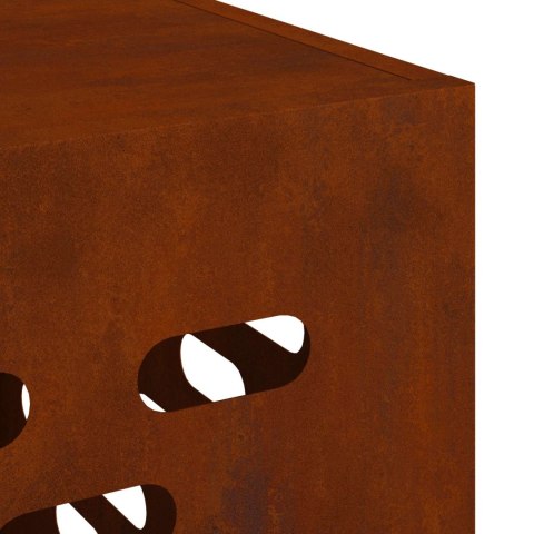 VidaXL Pokrywa do klimatyzatora Rdzawy 110 x 50 x 105 cm