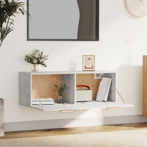 VidaXL Szafka wisząca, szarość betonu, 100x36,5x35 cm