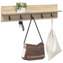 VidaXL Wieszak na płaszcze montowany na ścianie Dąb Sonoma