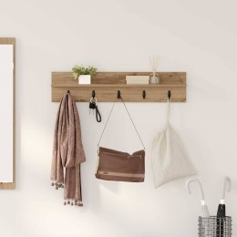 VidaXL Wieszak na płaszcze montowany na ścianie Dąb rzemieślniczy