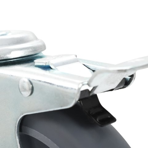 VidaXL 8 skrętnych kółek z otworem na śrubę, 125 mm