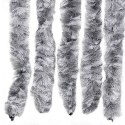 VidaXL Zasłona przeciwko owadom, biało-szara, 100x200 cm, szenil