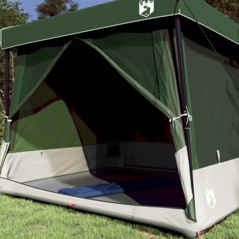 ZESTAW NAMIOTÓW KEMPINGOWYCH 2 PCS ZIELONY TAFTA I TKANINA