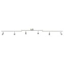 VidaXL Reflektor sufitowy Nikiel 176,5 x 9,5 x 14 cm Stal
