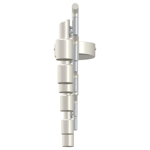 VidaXL Reflektor sufitowy Nikiel 176,5 x 9,5 x 14 cm Stal