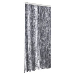 VidaXL Zasłona przeciwko owadom, srebrna, 100x200 cm, szenil