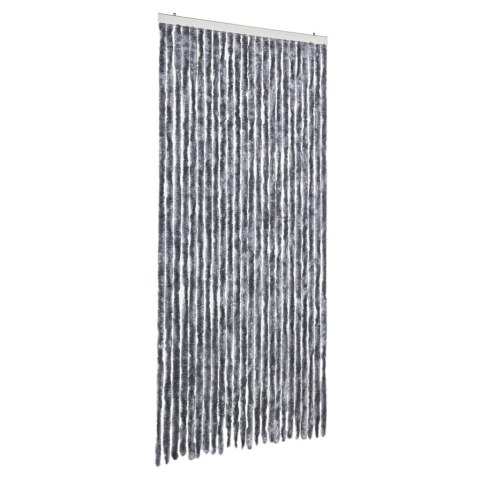 VidaXL Zasłona przeciwko owadom, srebrna, 100x200 cm, szenil