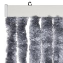 VidaXL Zasłona przeciwko owadom, srebrna, 100x200 cm, szenil