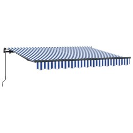VidaXL Markiza zwijana Niebieski 300 x 200 cm tkanina