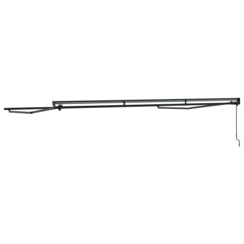 VidaXL Rama manualnej markizy Z regulacją Antracyt 4 × 3,5 m Stal