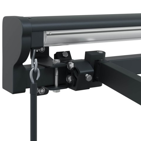 VidaXL Rama manualnej markizy Z regulacją Antracyt 4 × 3,5 m Stal