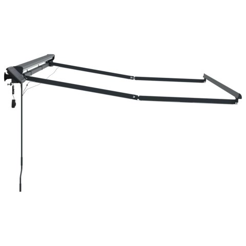 VidaXL Ręczny ramowy zewnętrzny markizowy z LED Antracyt 2,5 x 2 m