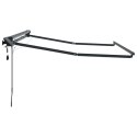 VidaXL Ręczny ramowy zewnętrzny markizowy z LED Antracyt 3,5 x 2 m