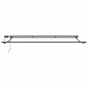 VidaXL Ręczny ramowy zewnętrzny markizowy z LED Antracyt 4 × 3,5 m