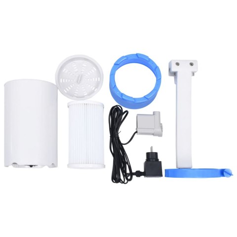 VidaXL Skimmer i pompa z zasilacz, wieszane w basenie, 16 cm, plastik