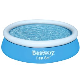 Bestway Nadmuchiwany basen Fast Set, okrągły, 183x51 cm, niebieski